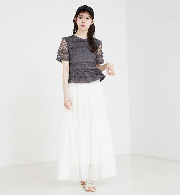 SELFIST「ケミカルレースペプラムブラウス」|シャツ・ブラウス|