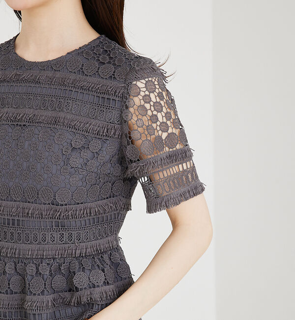 SELFIST「ケミカルレースペプラムブラウス」|シャツ・ブラウス|