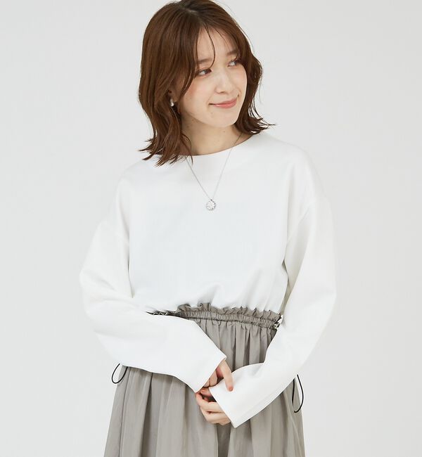 abahouse mavie「【大人のいちまんワンピ】カットコンビドロストワンピース」|ワンピース|