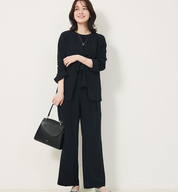 abahouse mavie「【エニデイカセット・サマー】ジョーゼットストレートパンツ」|その他|