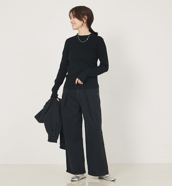 abahouse mavie「タックデニム」|デニム|