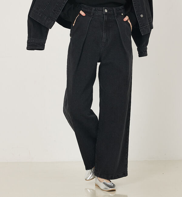 abahouse mavie「タックデニム」|デニム|