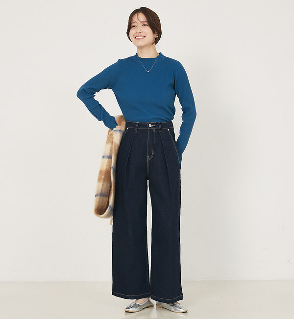 abahouse mavie「タックデニム」|デニム|