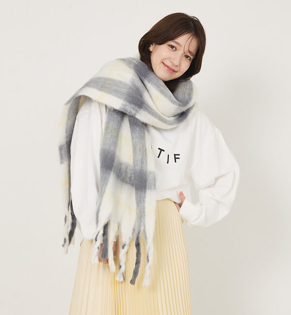 abahouse mavie「チェックストール」|マフラー|