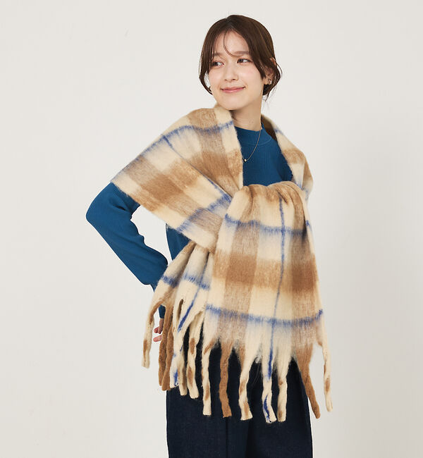 abahouse mavie「チェックストール」|マフラー|