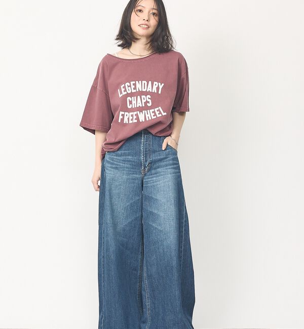 abahouse mavie「【SOMETHING】LISAスーパーワイドパンツ/デニム/シーズンレス」|デニム|