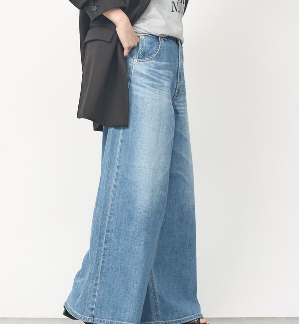 abahouse mavie「【SOMETHING】LISAスーパーワイドパンツ/デニム/シーズンレス」|デニム|