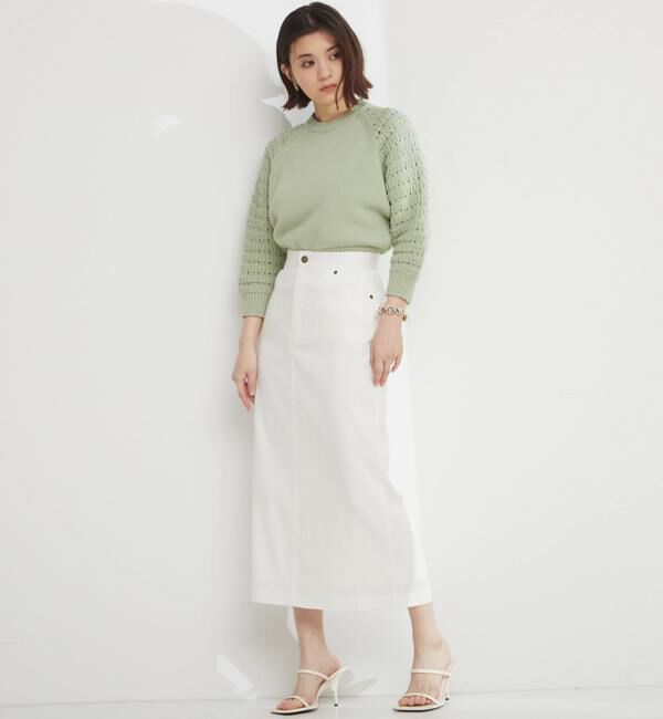 TIARA「柄スリーブニット」|ニット・セーター|