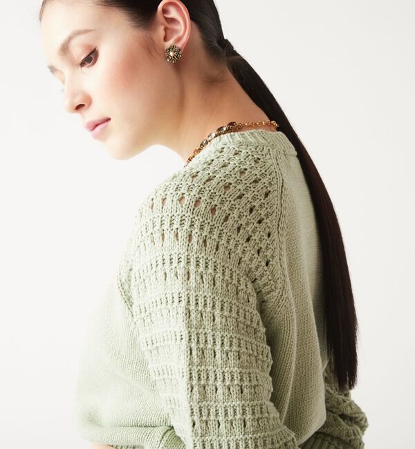 TIARA「柄スリーブニット」|ニット・セーター|