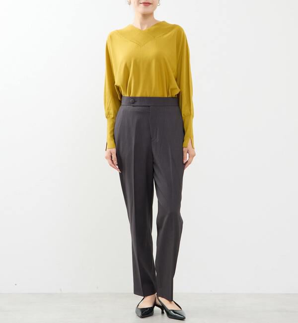 TIARA「ドルマンVネックニット」|ニット・セーター|