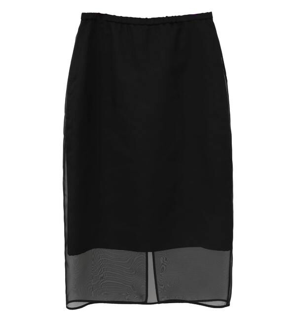 TIARA「オーガンジータイトスカート」|スカート|ブラック