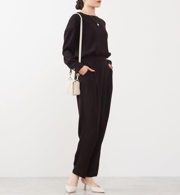 Liesse「テーパードパンツ（セットアップ対応可）」|その他|ブラック