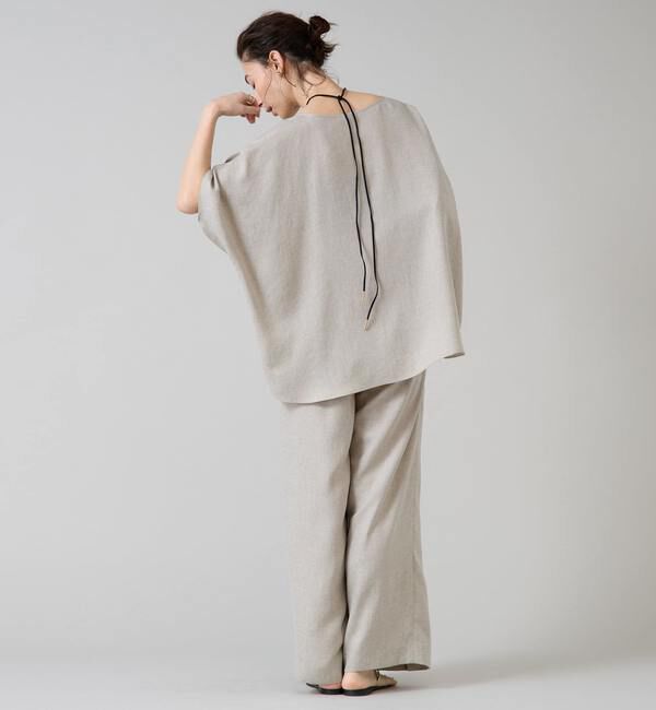 Liesse「《定番》麻調タックワイドパンツ」|その他|