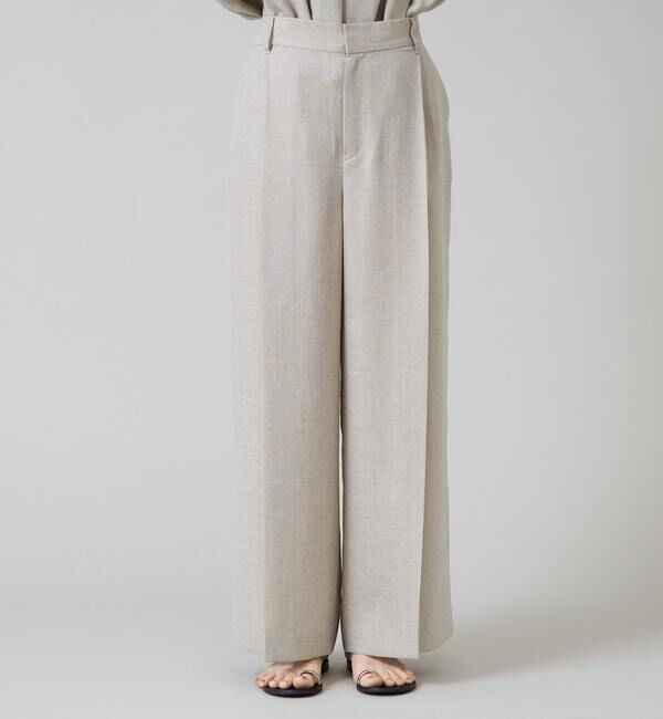 Liesse「《定番》麻調タックワイドパンツ」|その他|