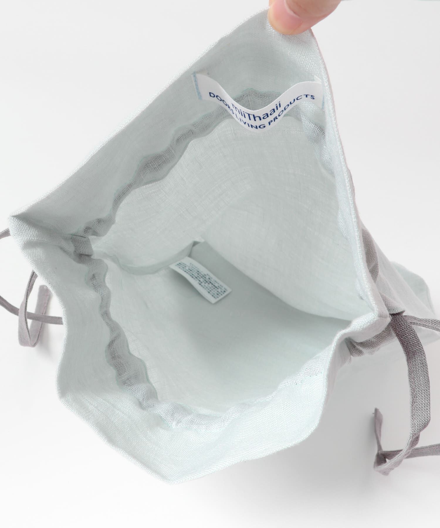 URBAN RESEARCH DOORS「『WEB限定』『別注』miiThaaii&times;DOORS　バイカラーリネン巾着M」|その他|