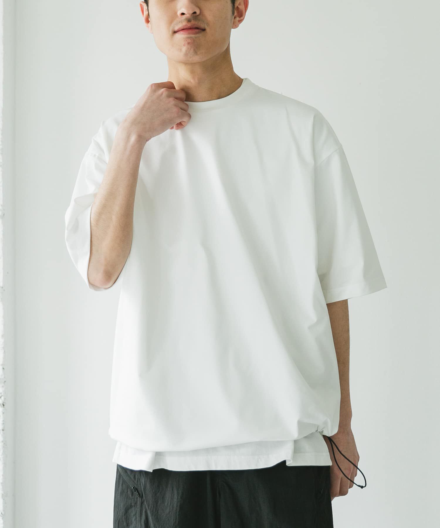 URBAN RESEARCH DOORS「URD Drawstring Short-Sleeve T-shirts」|Tシャツ・カットソー|