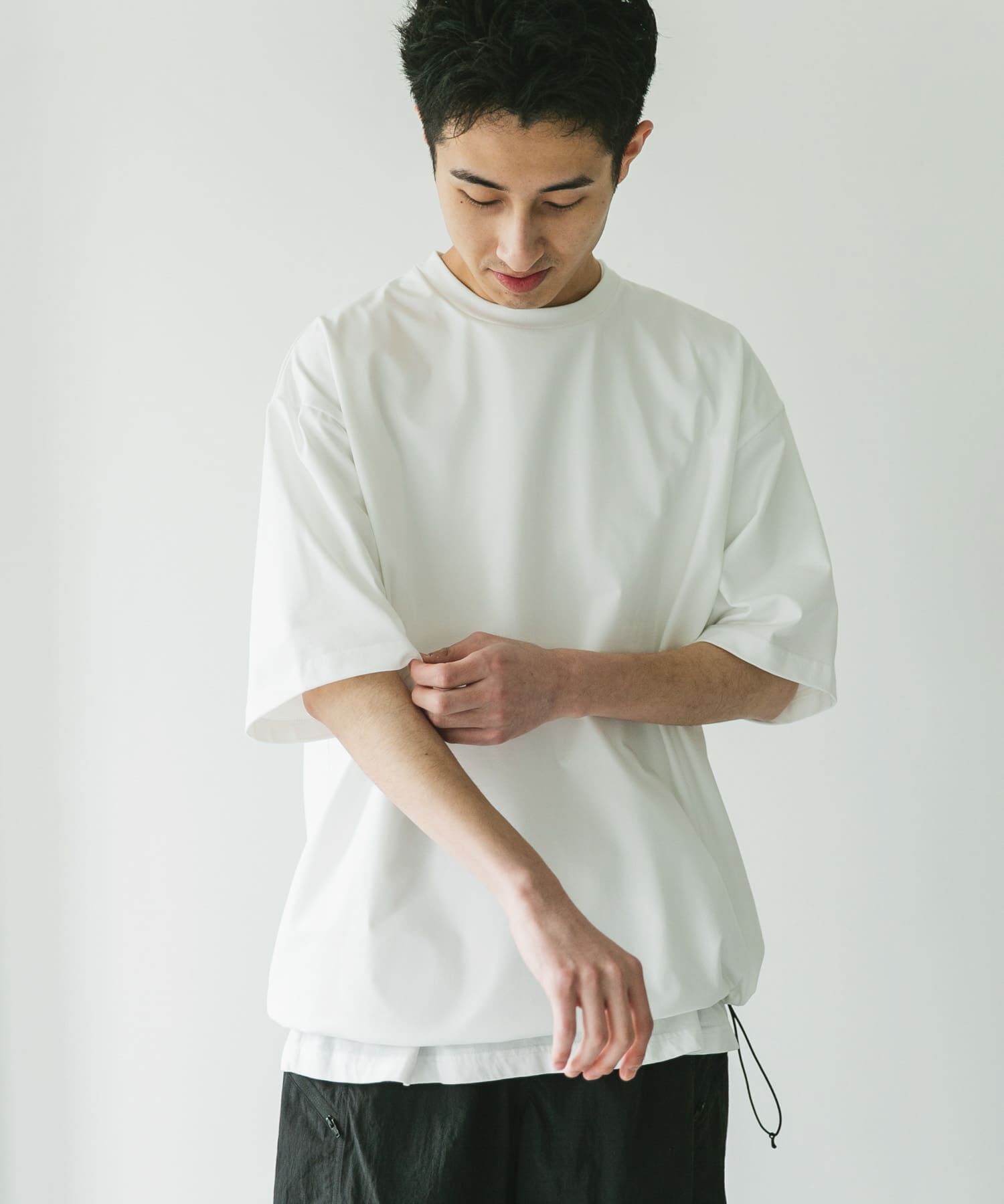 URBAN RESEARCH DOORS「URD Drawstring Short-Sleeve T-shirts」|Tシャツ・カットソー|