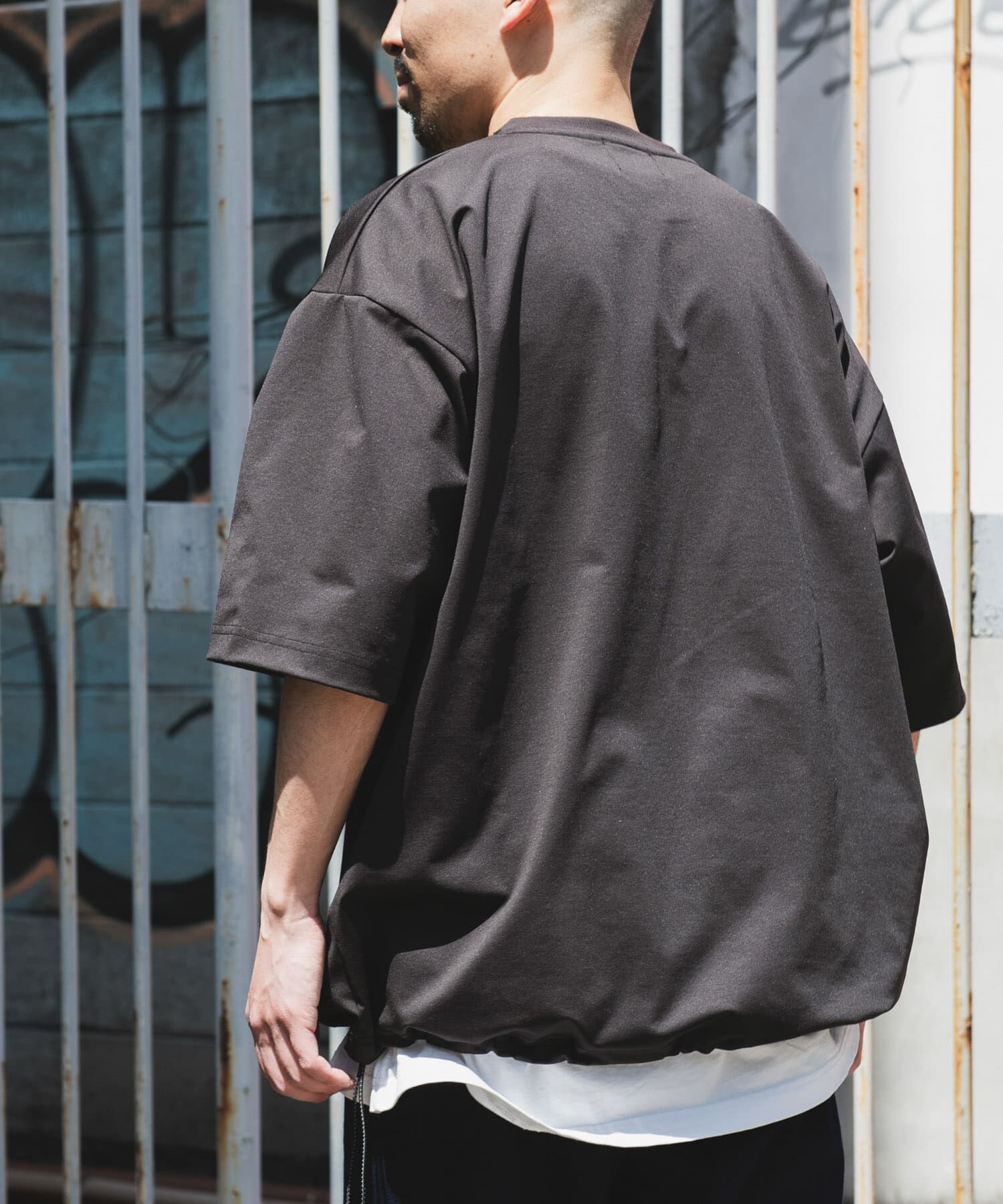 URBAN RESEARCH DOORS「URD Drawstring Short-Sleeve T-shirts」|Tシャツ・カットソー|ブラウン