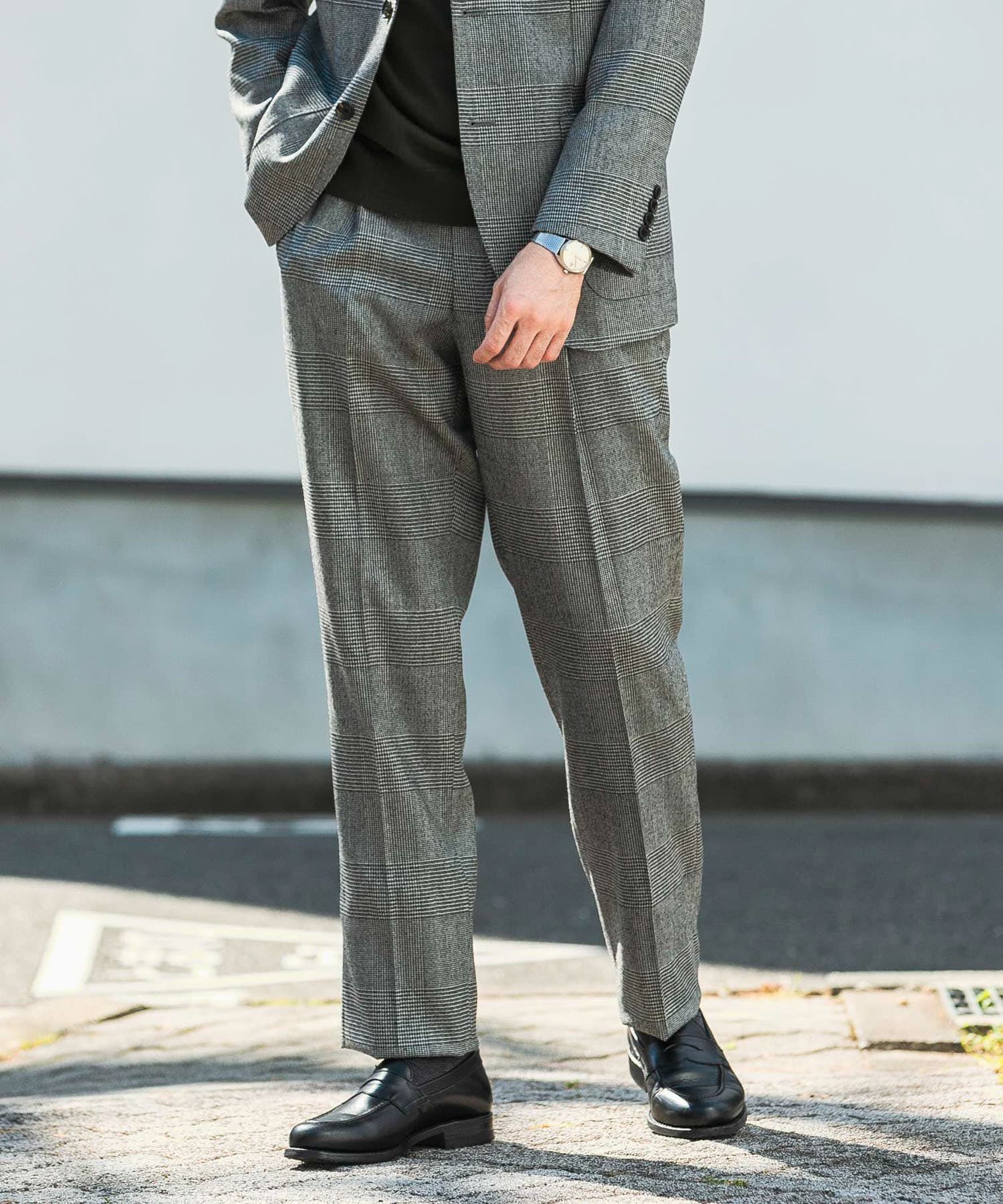URBAN RESEARCH DOORS「LIFE STYLE TAILOR　フラノパンツ」|スラックス|グレー系その他
