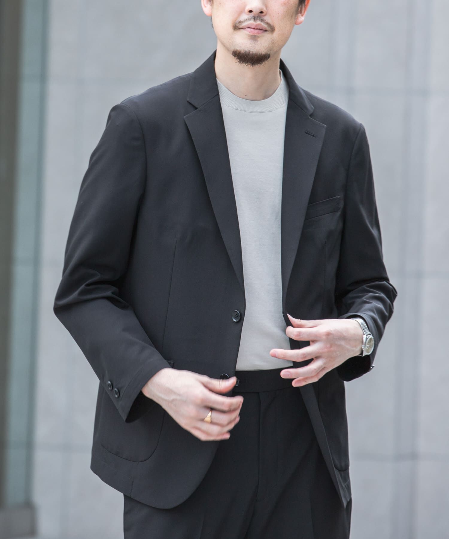 URBAN RESEARCH DOORS「『イージーケア』LIFE STYLE TAILOR　4WAYストレッチライトコンフォータブルJK」|その他|ブラック