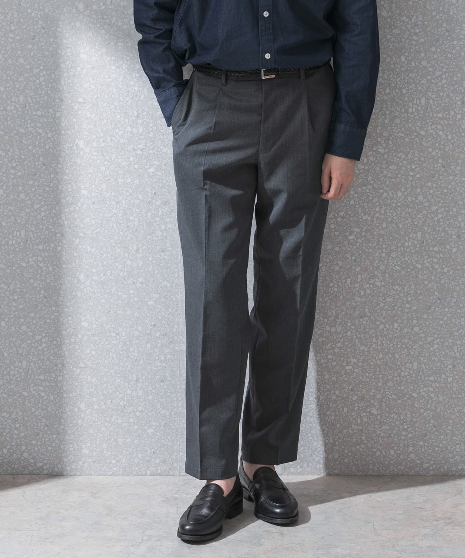 URBAN RESEARCH DOORS「『洗濯可/防シワ』LIFE STYLE TAILOR　クリアツイルウォッシャブルパンツ」|スラックス|