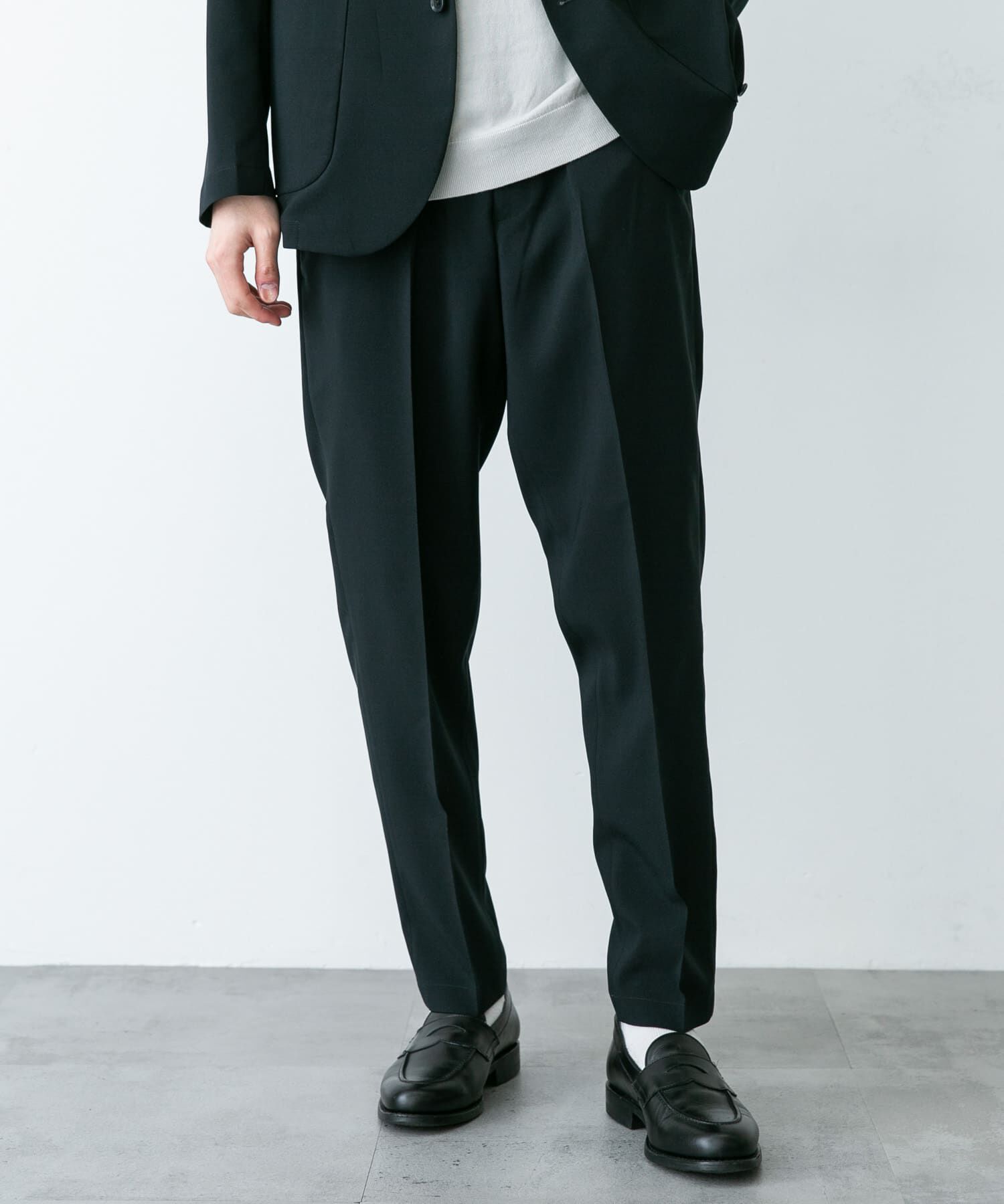 URBAN RESEARCH DOORS「LIFE STYLE TAILOR　リネンライクコンフォータブルパンツ」|スラックス|