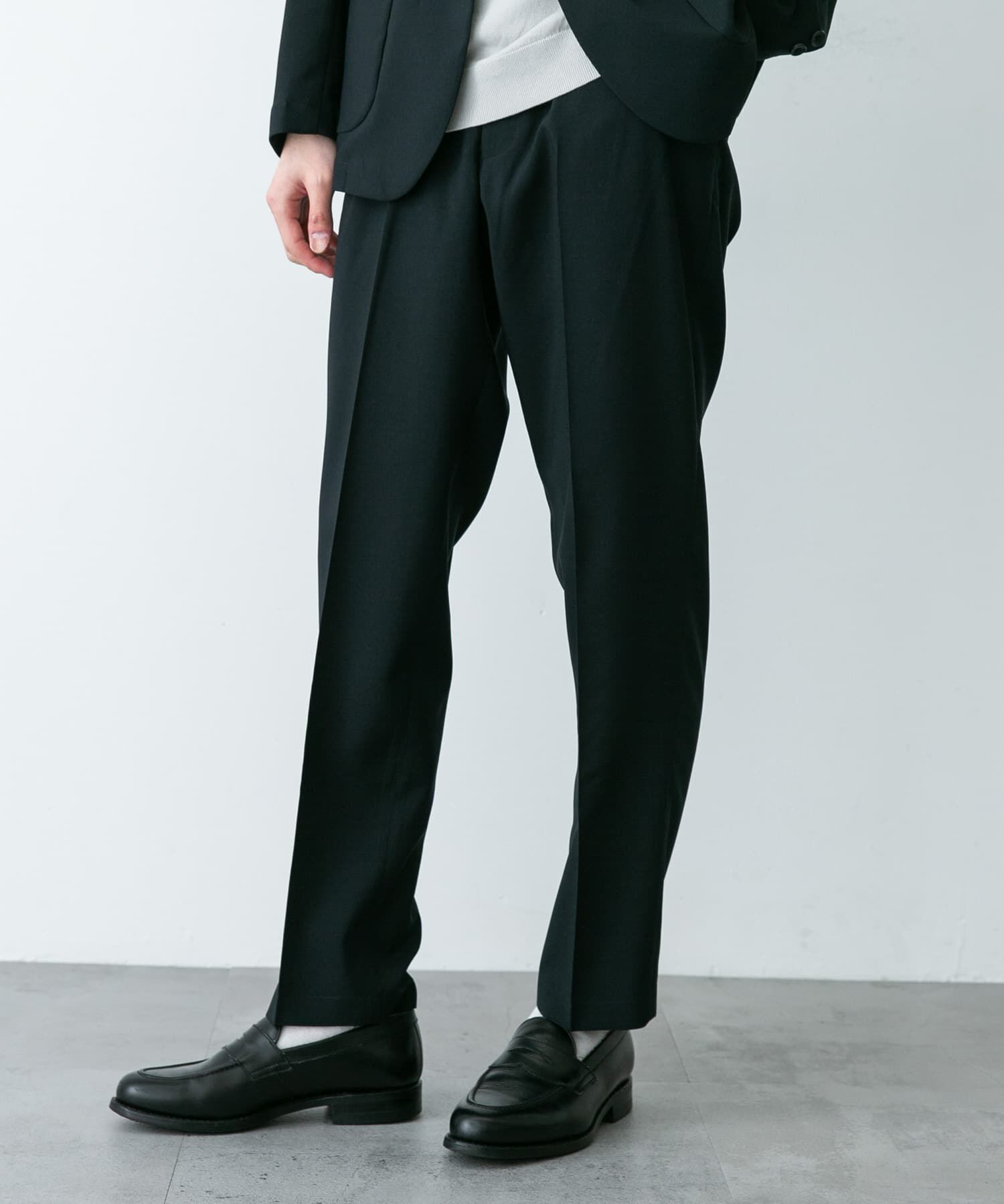 URBAN RESEARCH DOORS「LIFE STYLE TAILOR　リネンライクコンフォータブルパンツ」|スラックス|