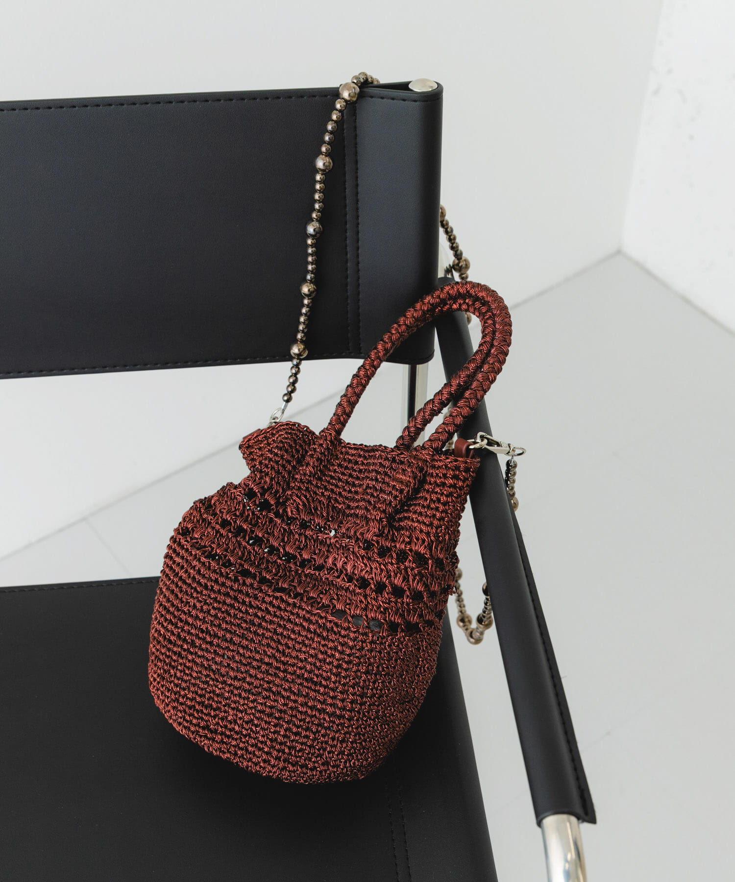 RODE SKO「ビーズショルダーバッグ」|ショルダー・メッセンジャー|ブラウン