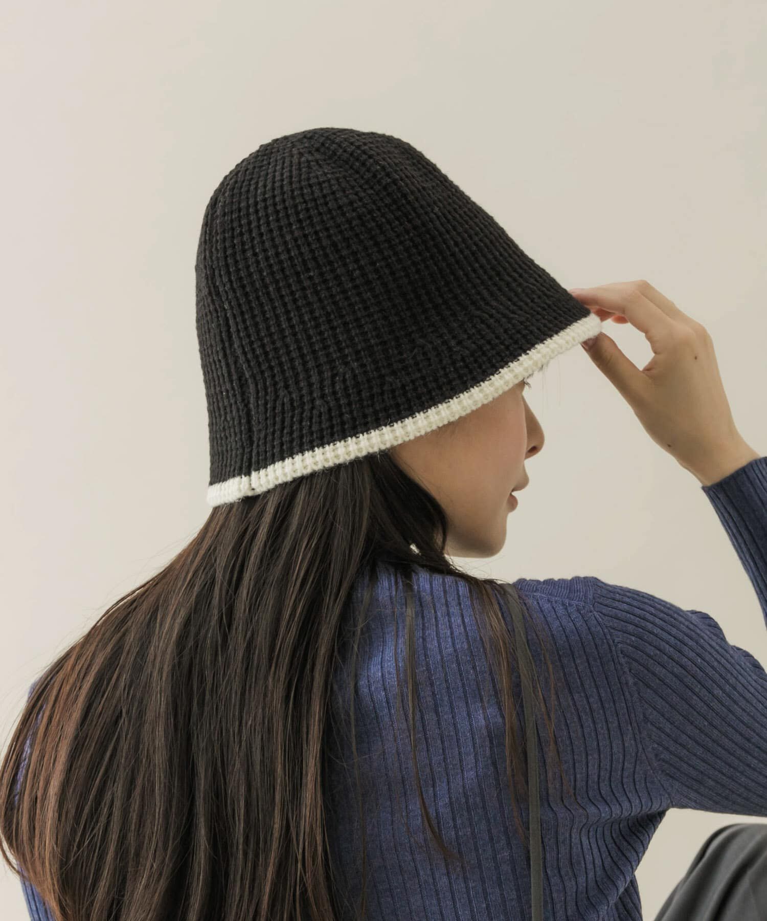 SMELLY「バイカラーラインハット」|ハット|