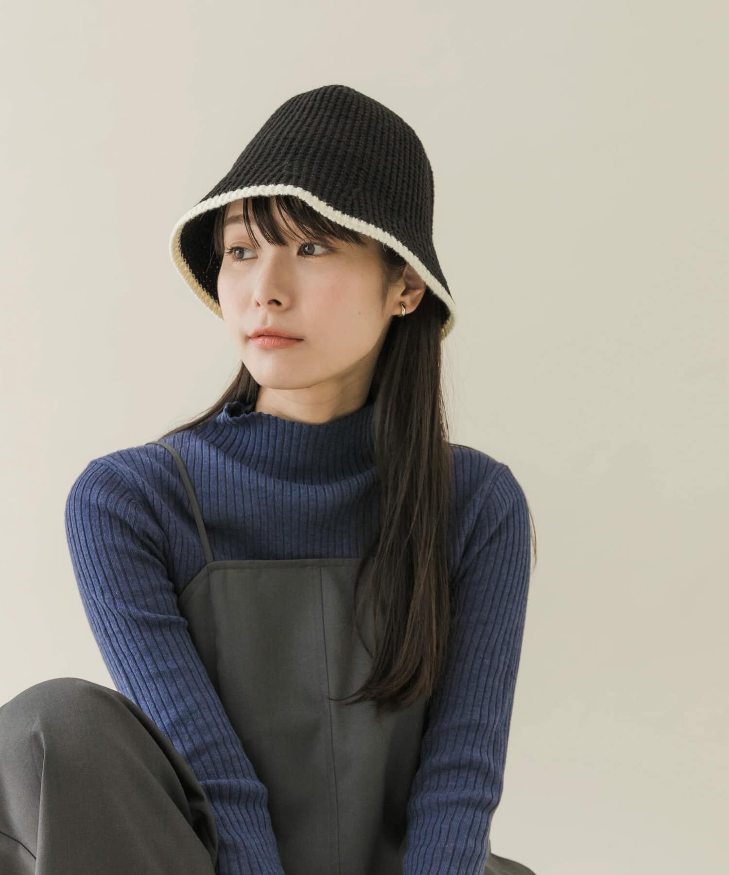 SMELLY「バイカラーラインハット」|ハット|