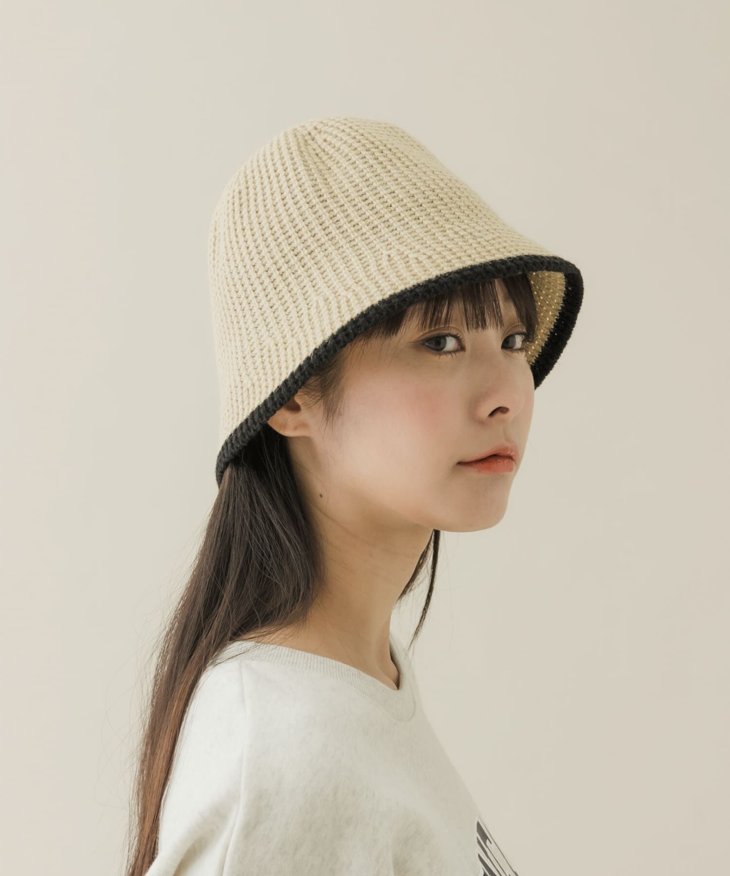 SMELLY「バイカラーラインハット」|ハット|