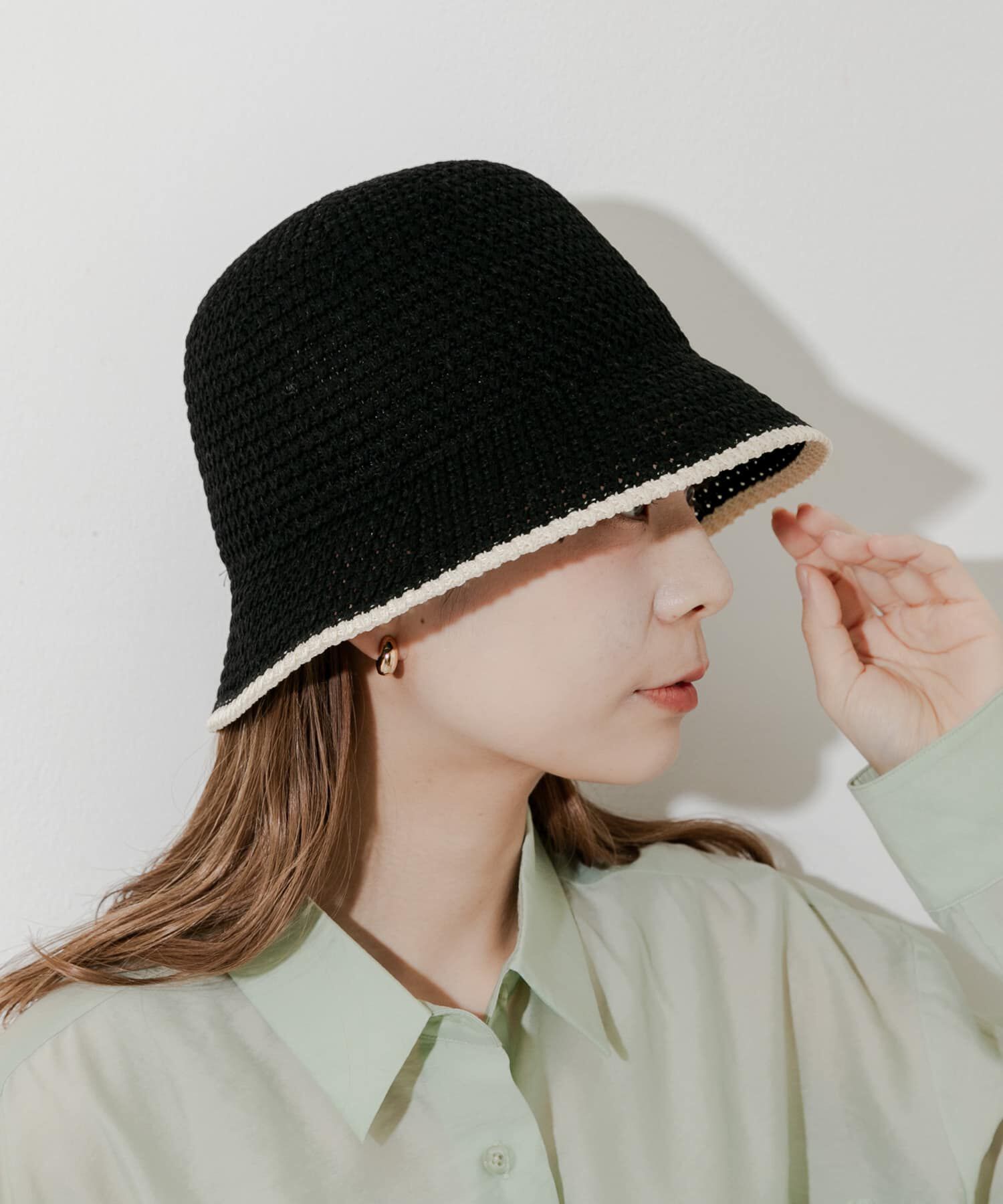 SMELLY「バイカラーシンプルハット」|ハット|