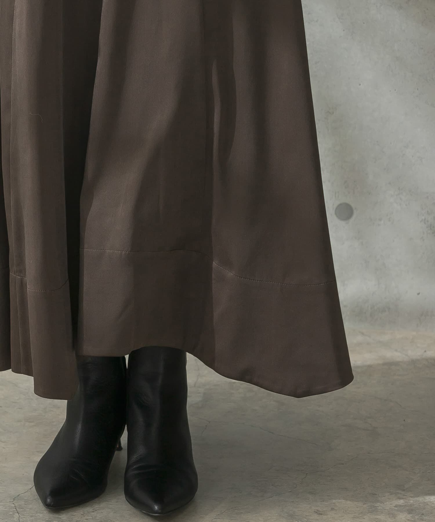 URBAN RESEARCH ROSSO「パネルラインサテンフレアスカート」|スカート|