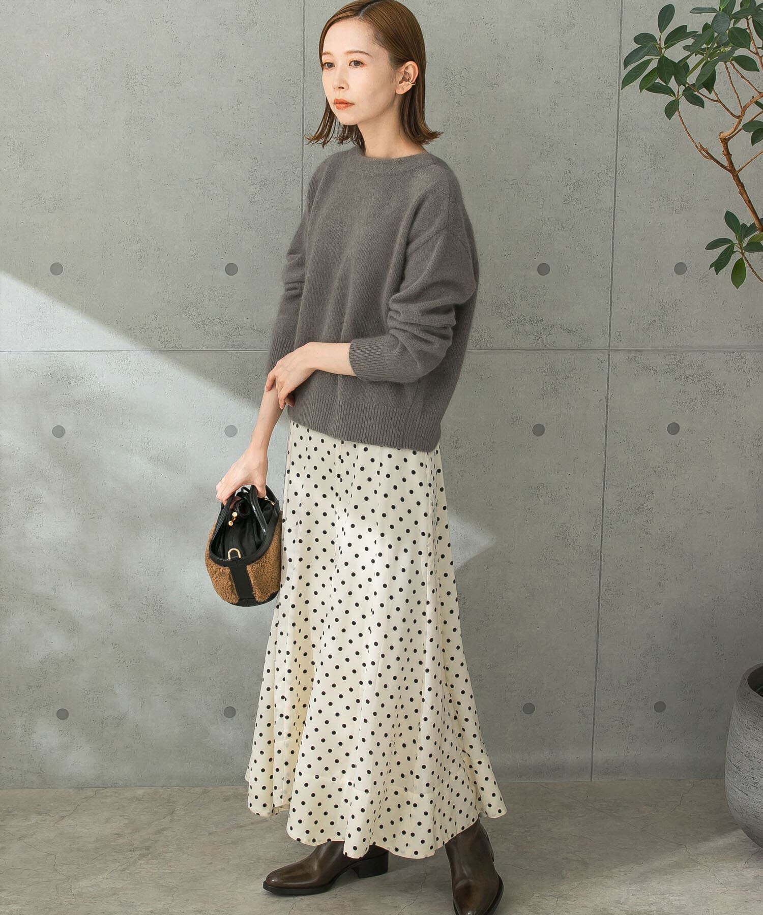 URBAN RESEARCH ROSSO「パネルラインサテンフレアスカート」|スカート|