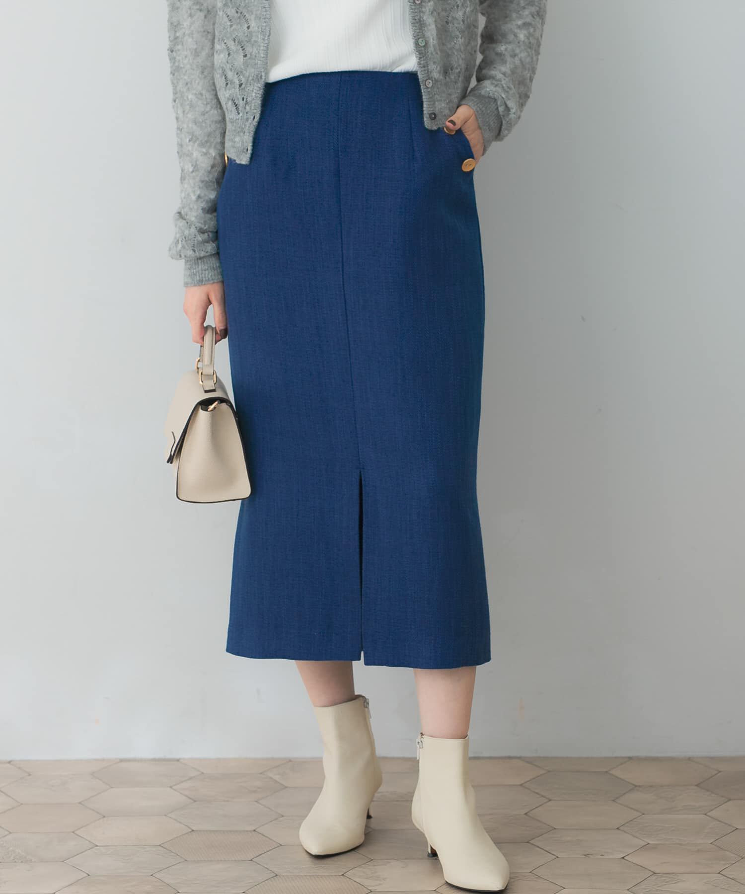 URBAN RESEARCH ROSSO「ボタンデザインタイトスリットスカート」|スカート|