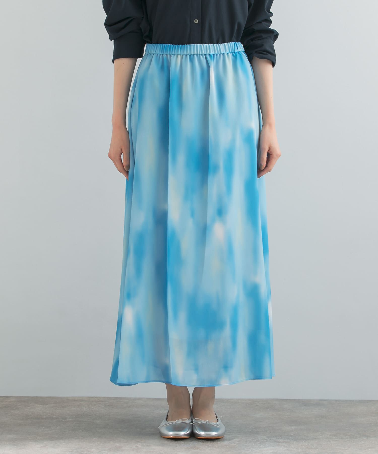 URBAN RESEARCH ROSSO「カラーグラデーションプリントスカート」|スカート|