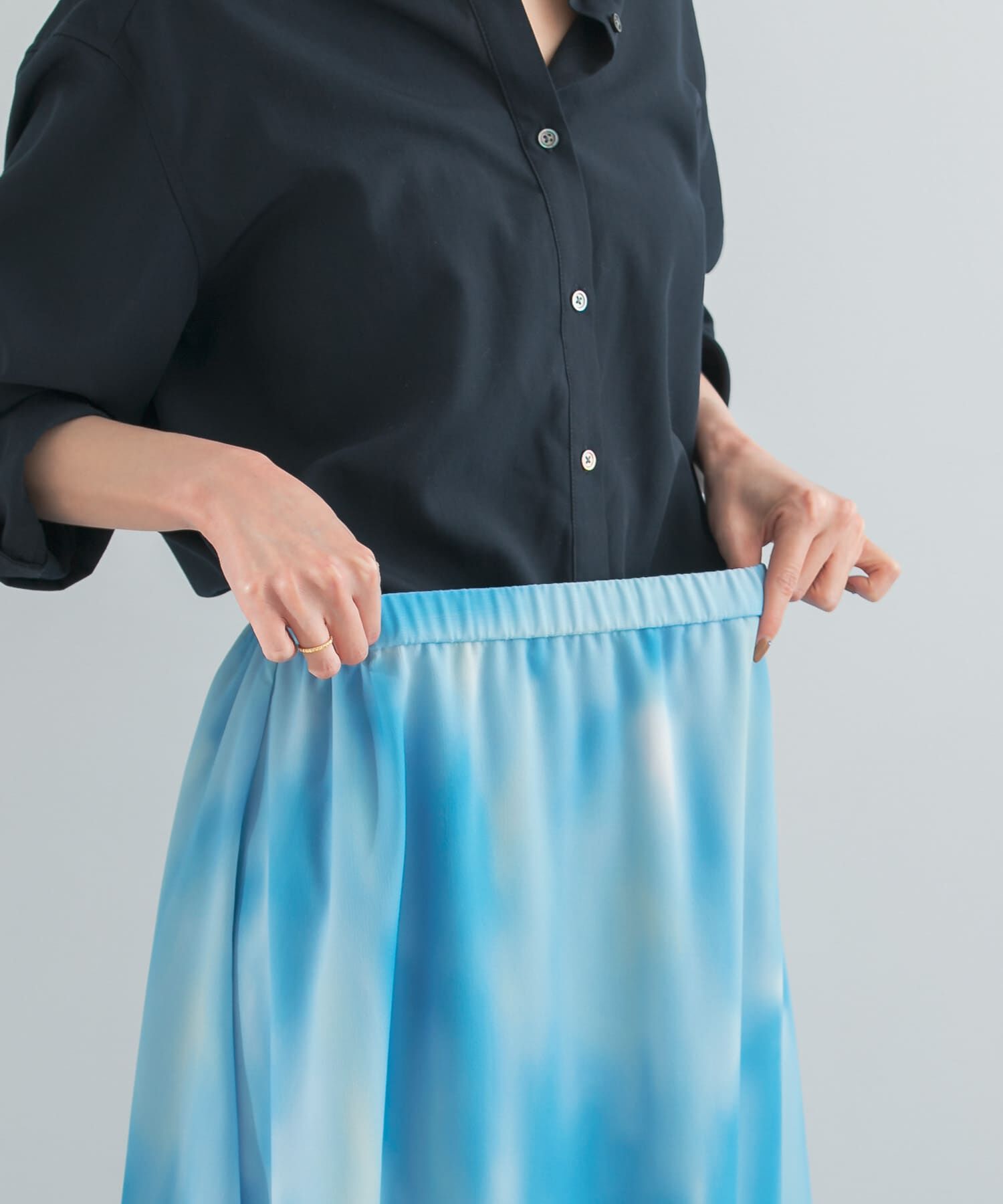 URBAN RESEARCH ROSSO「カラーグラデーションプリントスカート」|スカート|