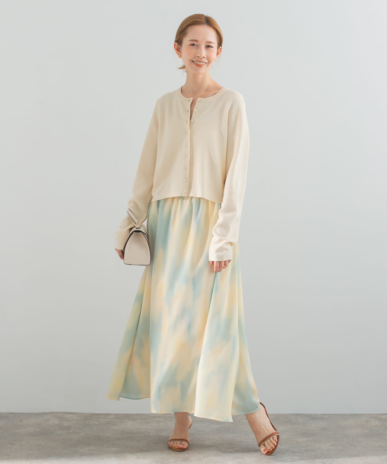 URBAN RESEARCH ROSSO「カラーグラデーションプリントスカート」|スカート|