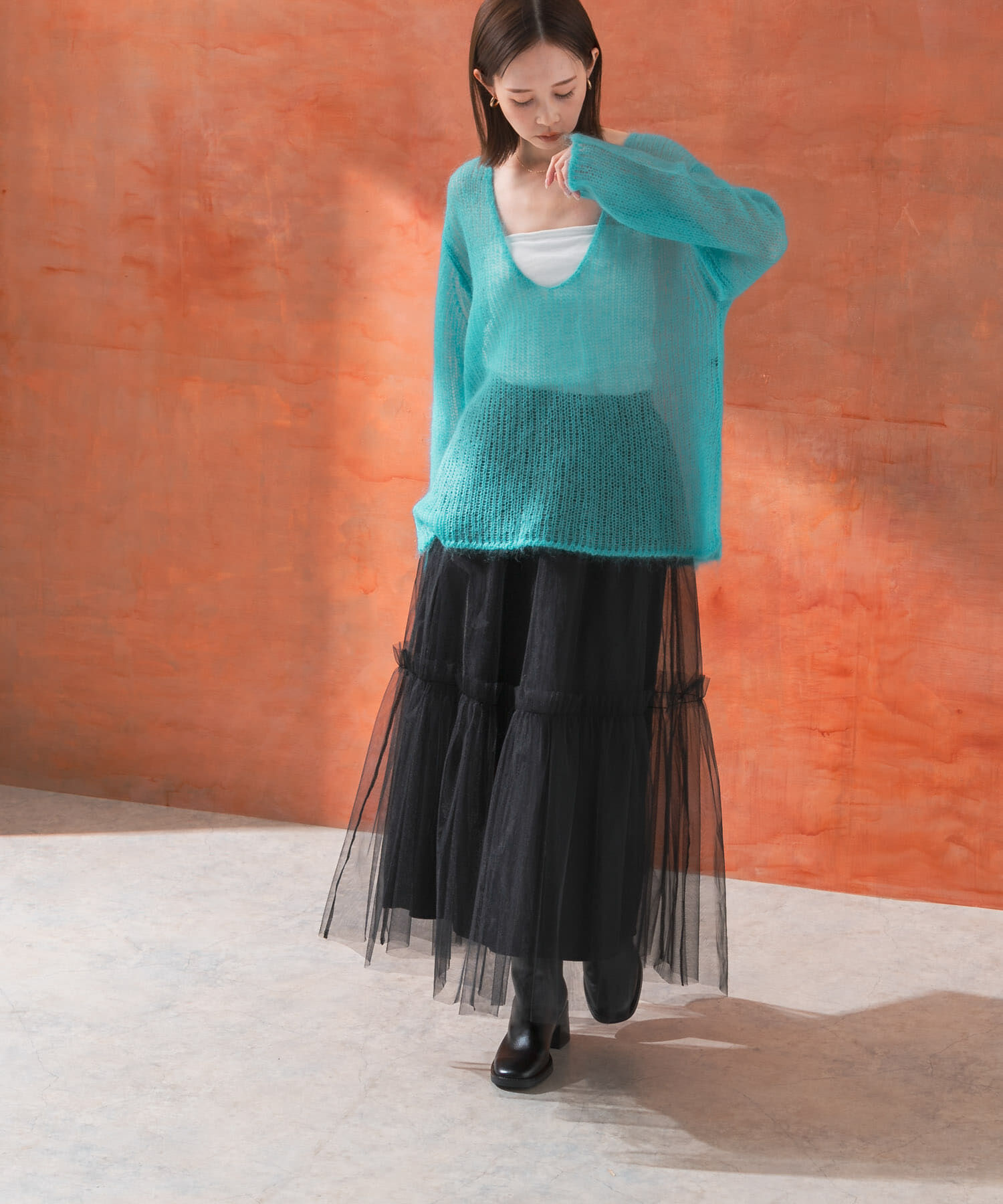 URBAN RESEARCH ROSSO「チュールスカート」|スカート|