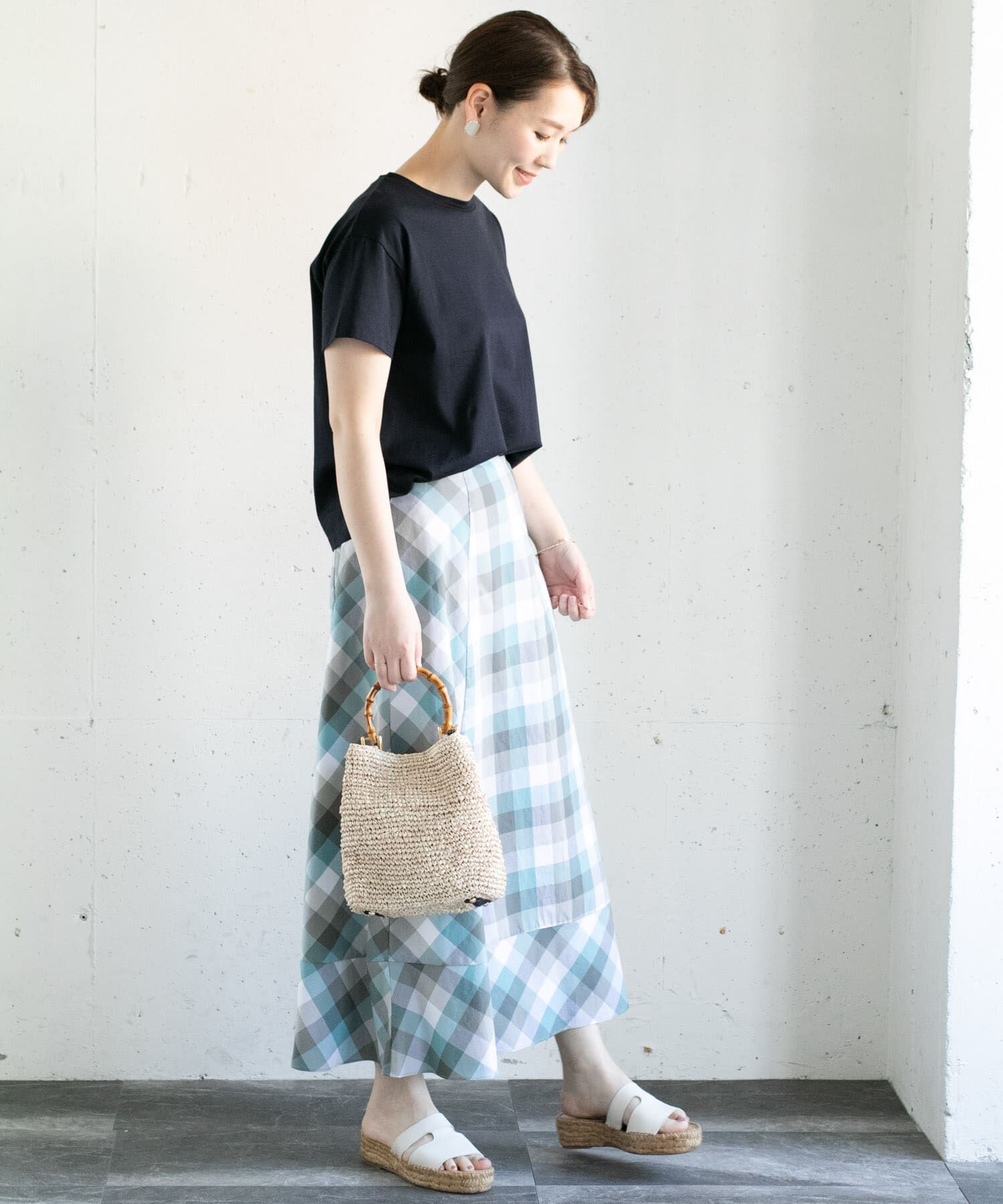 URBAN RESEARCH ROSSO「カラーブロックマキシスカート&there4;」|スカート|