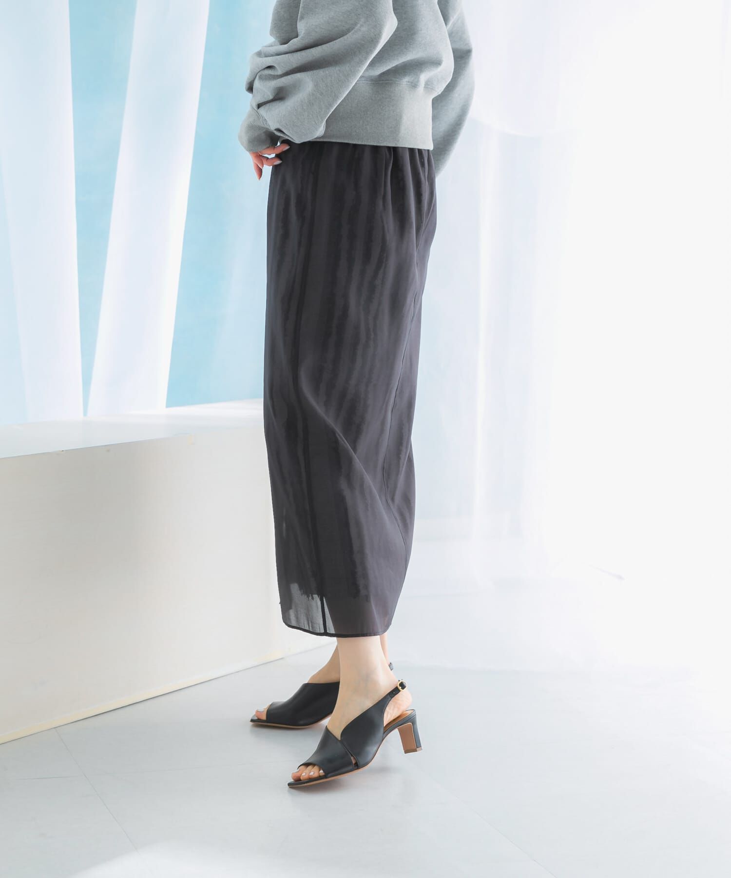 URBAN RESEARCH ROSSO「ジャガードレイヤースカート」|スカート|