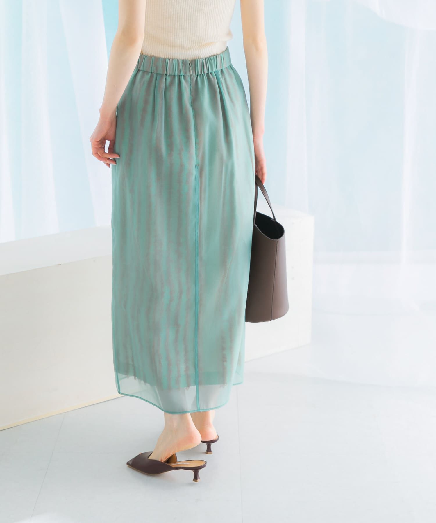 URBAN RESEARCH ROSSO「ジャガードレイヤースカート」|スカート|