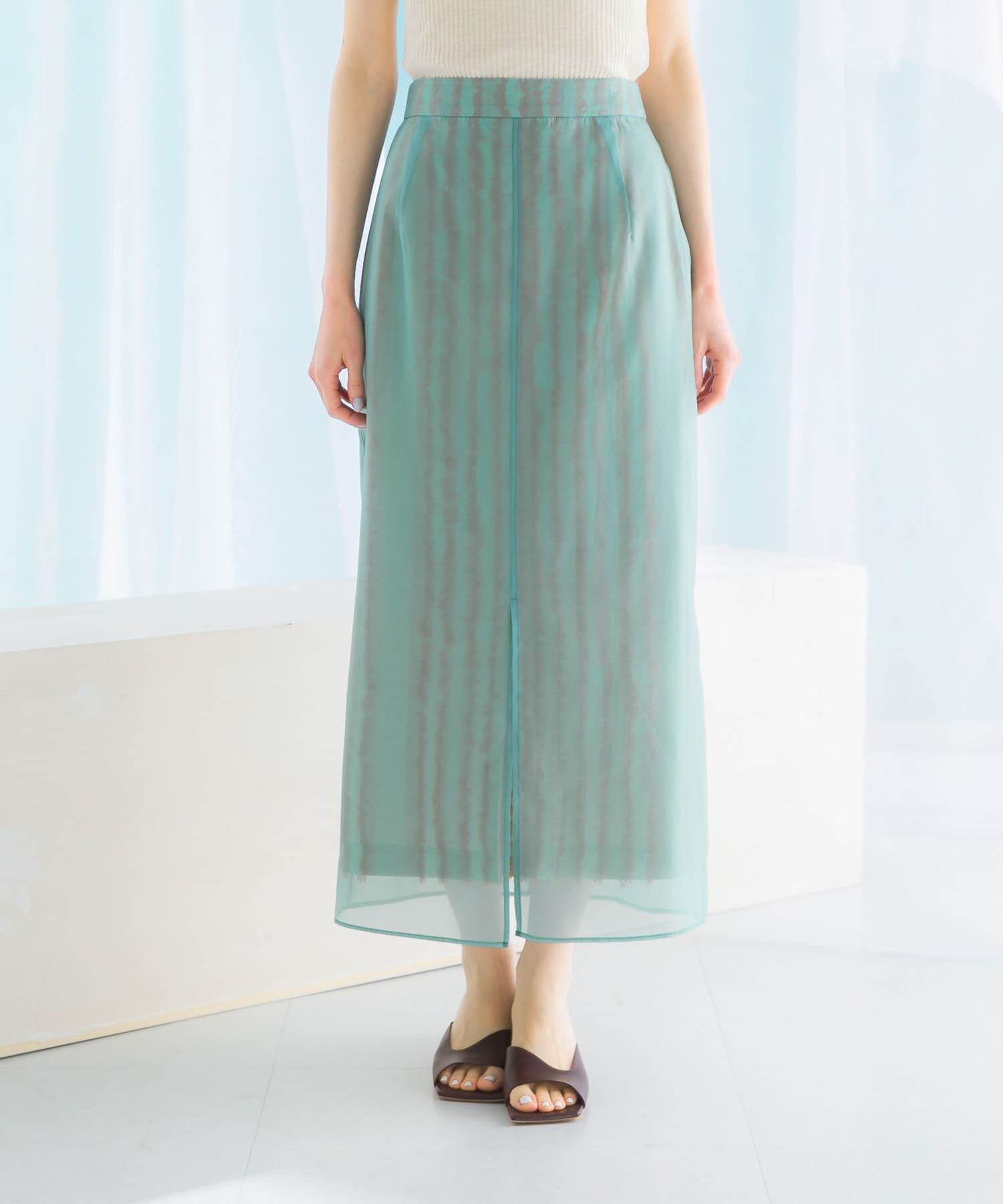 URBAN RESEARCH ROSSO「ジャガードレイヤースカート」|スカート|