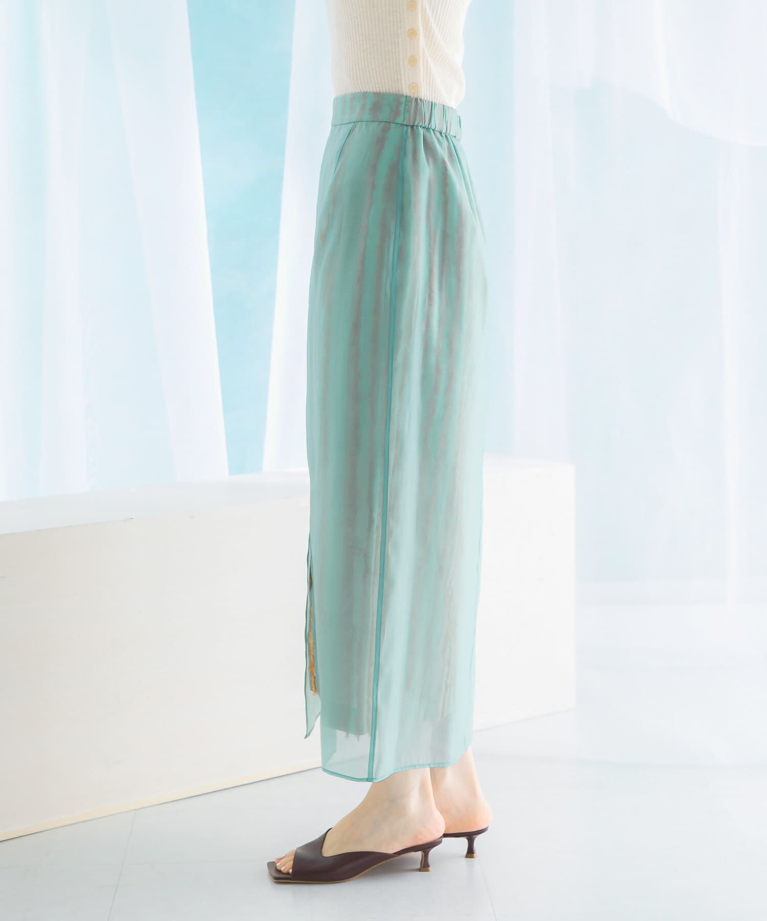 URBAN RESEARCH ROSSO「ジャガードレイヤースカート」|スカート|