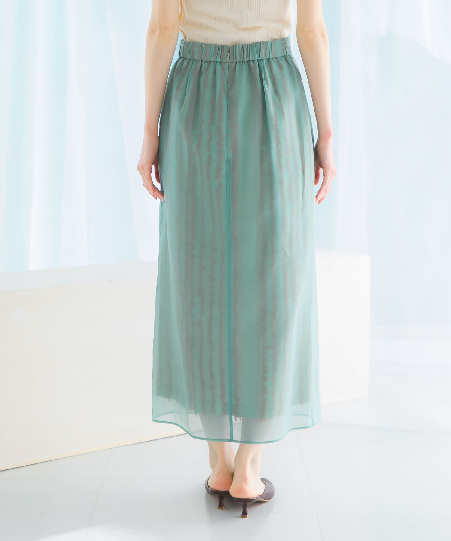 URBAN RESEARCH ROSSO「ジャガードレイヤースカート」|スカート|