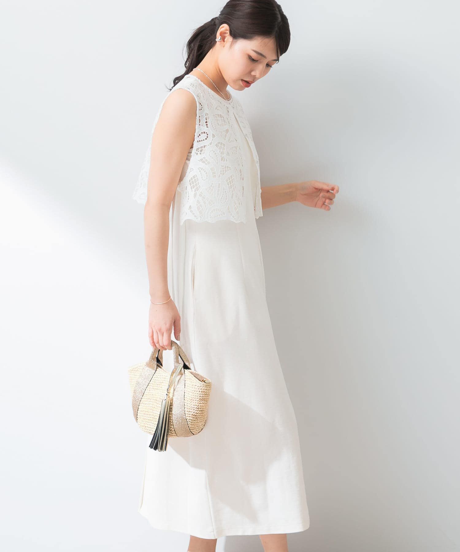 URBAN RESEARCH ROSSO「『UR TECH ひやサラクール』F by ROSSO　アメスリコクーンワンピース」|ワンピース|