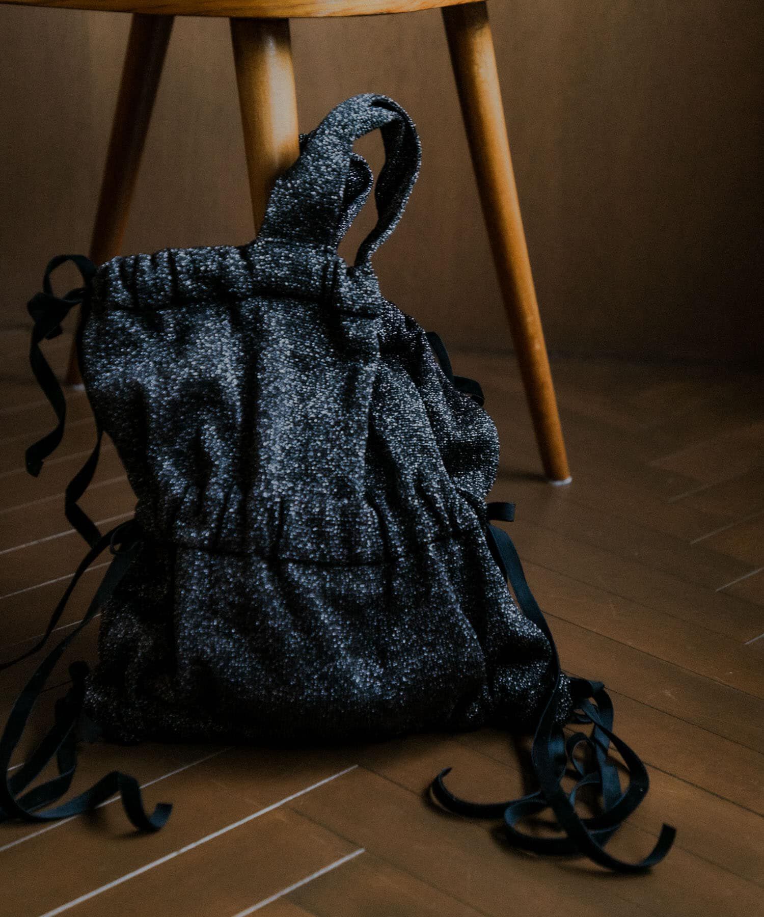 URBAN RESEARCH「ラメニットリボンバッグ」|トートバッグ|ブラウン