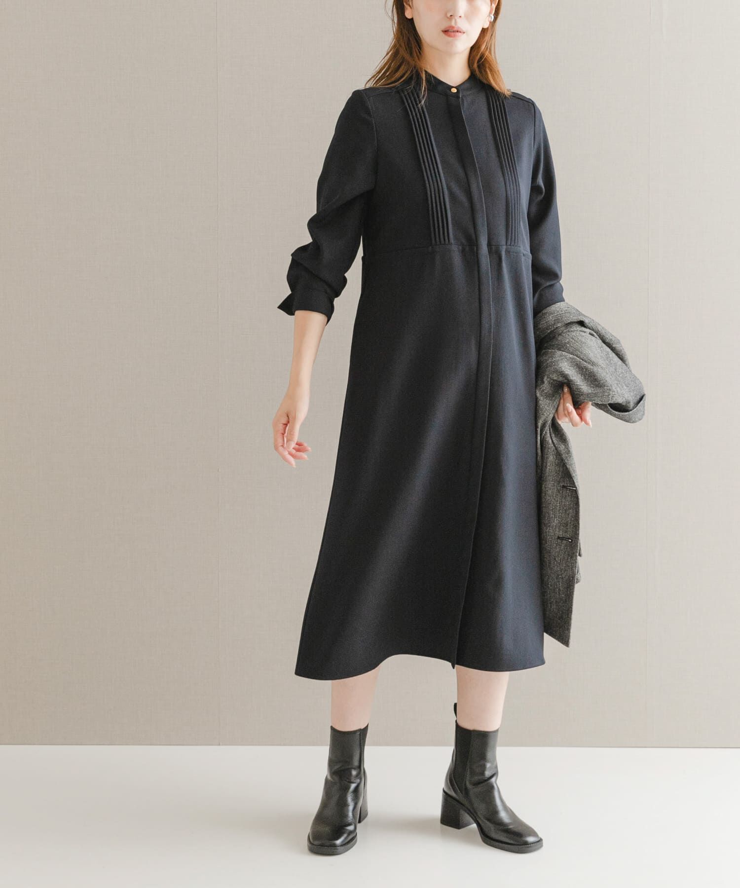 URBAN RESEARCH ROSSO「ピンタックストレートワンピース」|ワンピース|