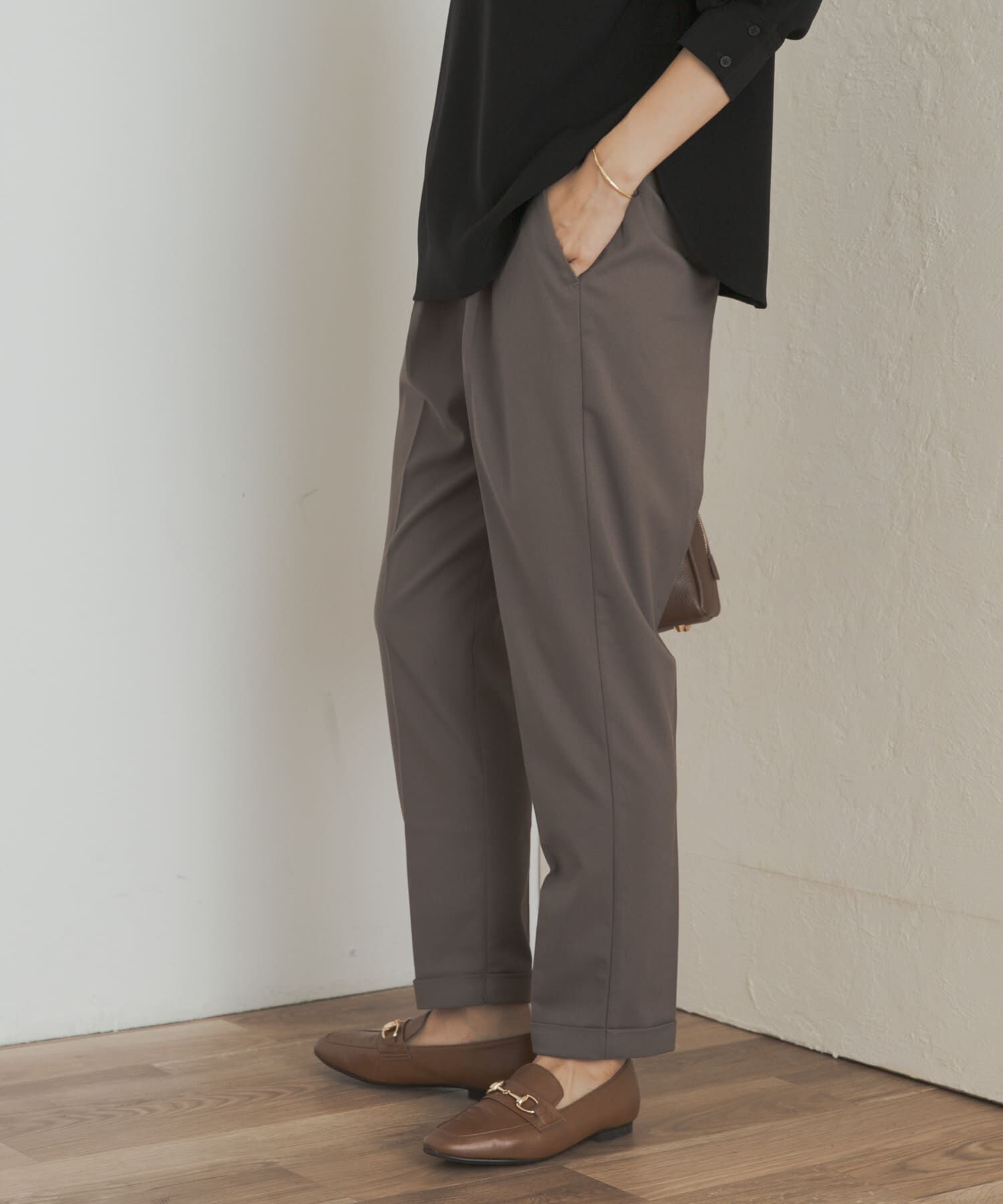 URBAN RESEARCH DOORS「ツイルストレッチテーパードイージーパンツ」|その他|