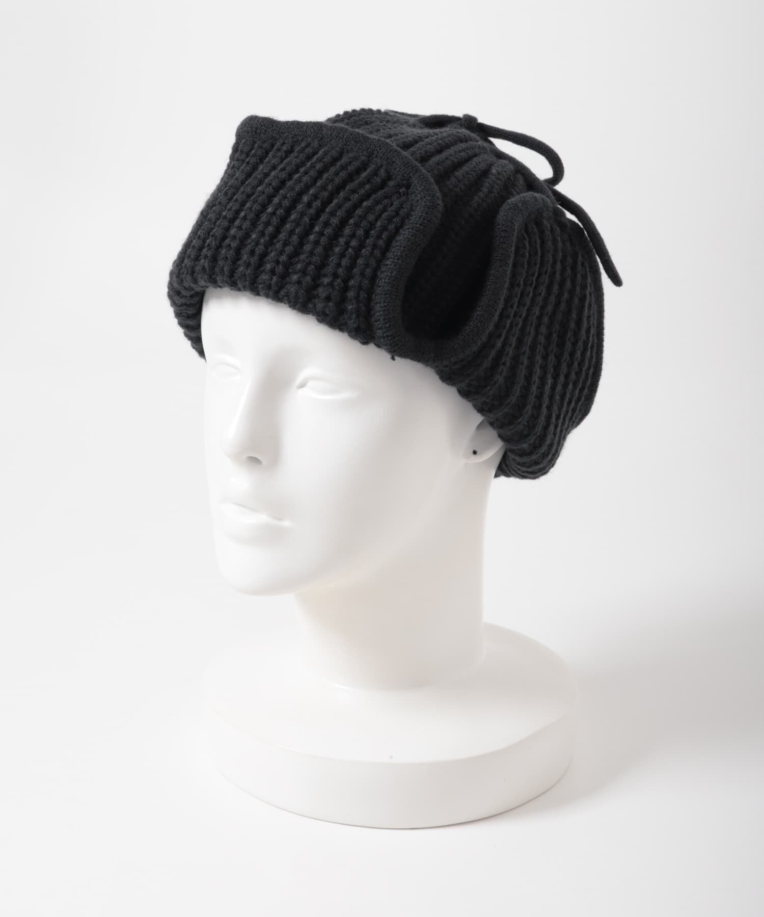 SMELLY「リブニットフライトキャップ」|ニット帽|